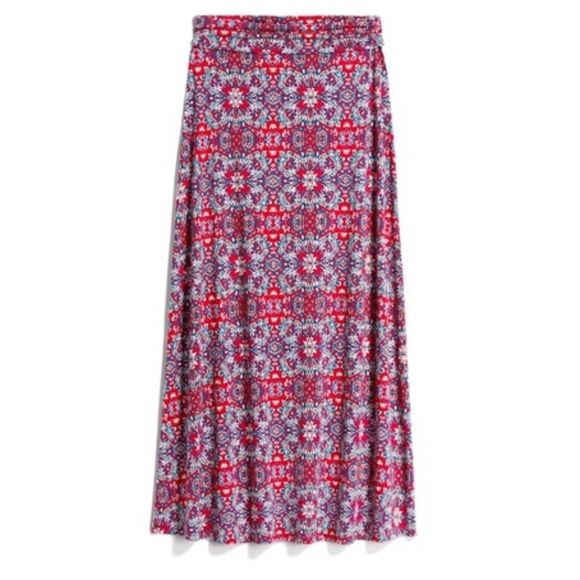 Gilli Morgana Patterned Red Maxi Skirt - Picture 2 of 8
